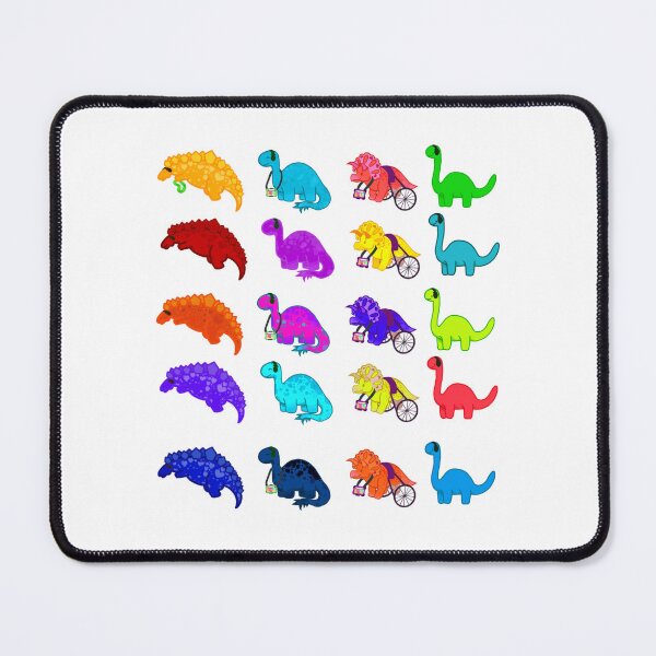 Item preview, Multicolour Dino pattern designed and sold by Reuniting  Designs.