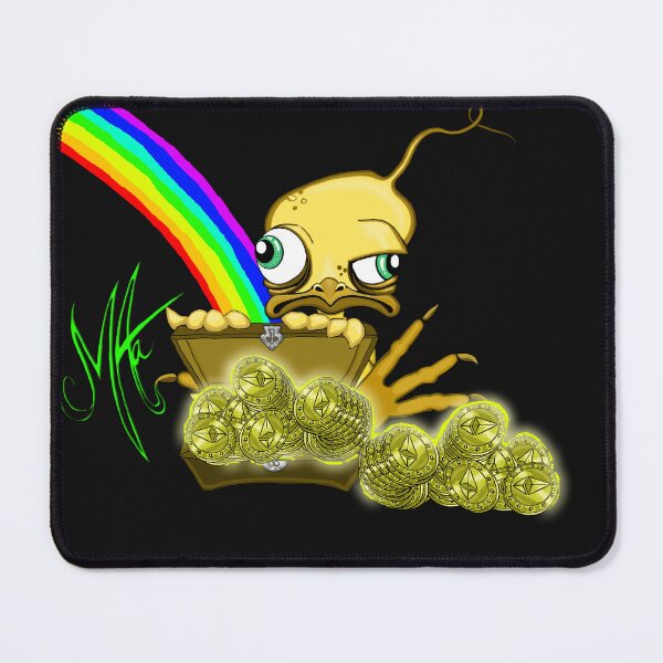 Item preview, Grumpy Chicken Treasure - rainbow Classic T-Shirt designed and sold by ArtAastrup  by Marianne Aastrup.