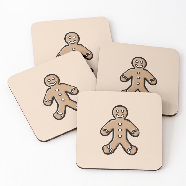 Item preview, Simple cute cartoon gingerbread man autumn winter digital design illustration designed and sold by AlmightyClaire.