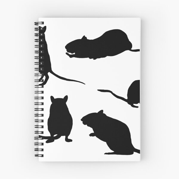 Item preview, Five black gerbil silhouettes designed and sold by Becky-Marie.