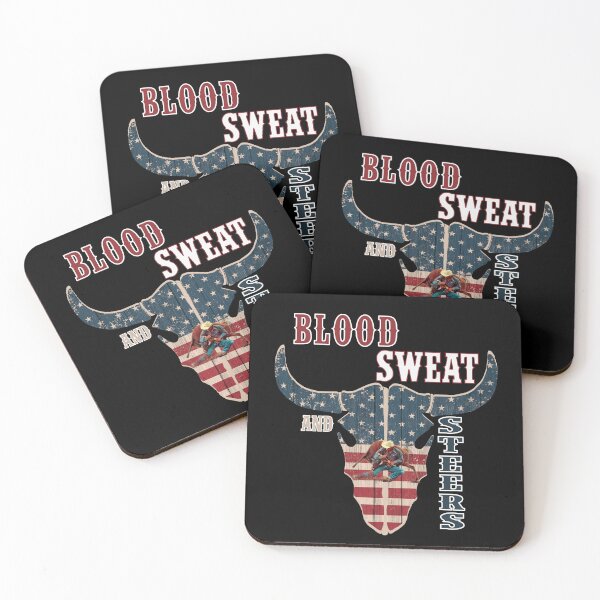 Item preview, Steer Wrestling - Blood Sweat And Steers - Steer Wrestlers Quotes designed and sold by handsoftime2020.