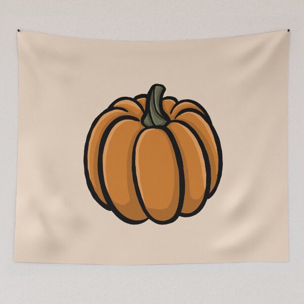 Item preview, Cute pumpkin cartoon simple minimal cartoon gourd Digital illustration designed and sold by AlmightyClaire.