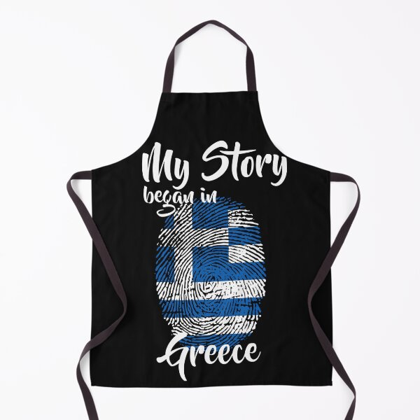 Item preview, My story began in Greece Flag Fingerprint DNA Greek designed and sold by PartyShirts1.
