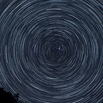 Artwork thumbnail,  Star Trails Rotation Pattern Phone Case by InstaDesignCo