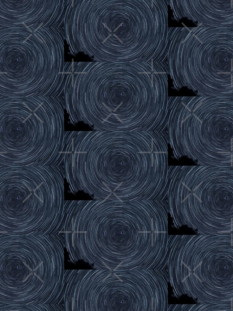 Thumbnail 3 of 3, Scarf, Star Trails Rotation Pattern Phone Case designed and sold by InstaDesignCo.
