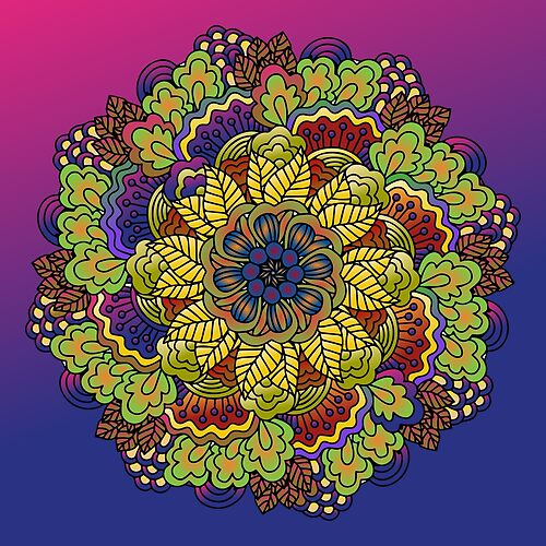 Floral Mandalas 141 (Style:13)