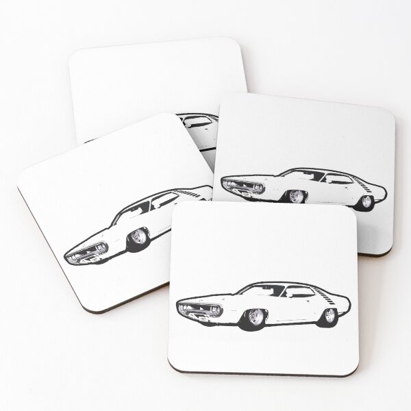Item preview, White 70s PRR Muscle Car designed and sold by CoolRide.