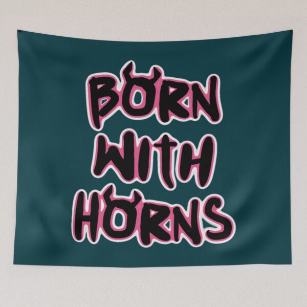 Item preview, Born with Horns   Classic designed and sold by x1vectorGraphic.