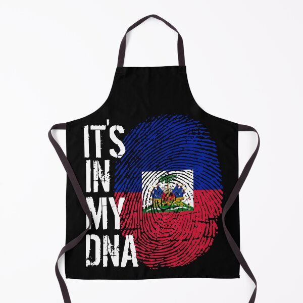 Item preview, Haiti Flag Fingerprint - It's in my DNA Haitian designed and sold by PartyShirts1.