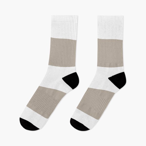 Item preview, Earthy Beige White Minimal Horizontal Stripe Pattern Pairs Valspar 2023 COTY Ivory Brown 6006-1C designed and sold by ColorOfTheYears.