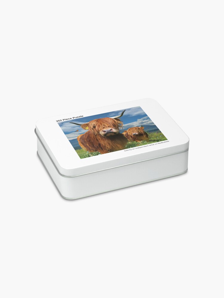 Thumbnail 2 of 3, Jigsaw Puzzle, Highland Cattle designed and sold by David Penfound.
