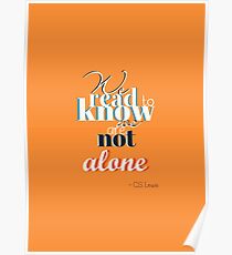 C S Lewis - We Read Poster