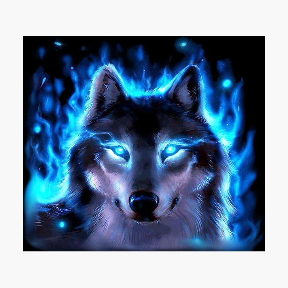 Spirit Dire Wolf, Blue Flames