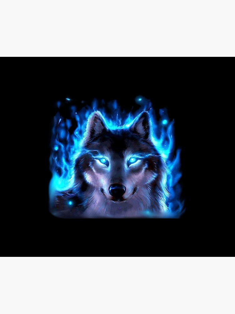 Spirit Dire Wolf Blue Flames Duvet Cover By Assetmagpie Redbubble