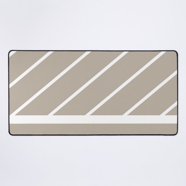 Artikelvorschau, Earthy Beige White Minimal Modern Diagonal Stripe Pattern Valspar 2023 COTY Ivory Brown 6006-1C entworfen und verkauft von ColorOfTheYears.