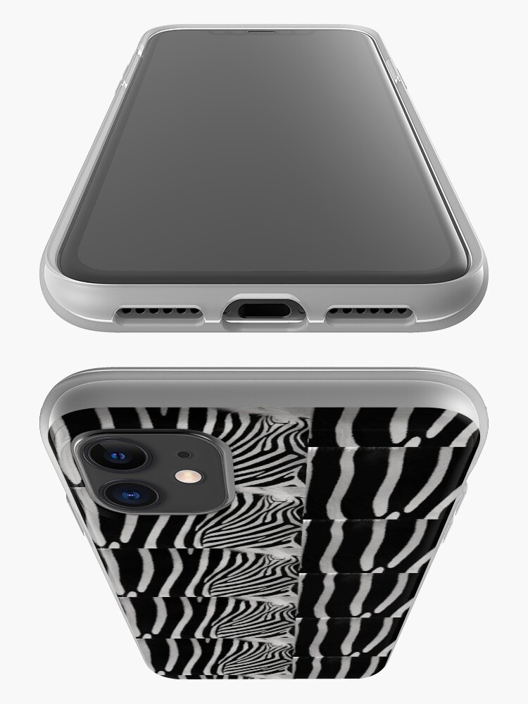 Alternate view of Zebra Natural Animal Design Black And White iPhone Case & Cover