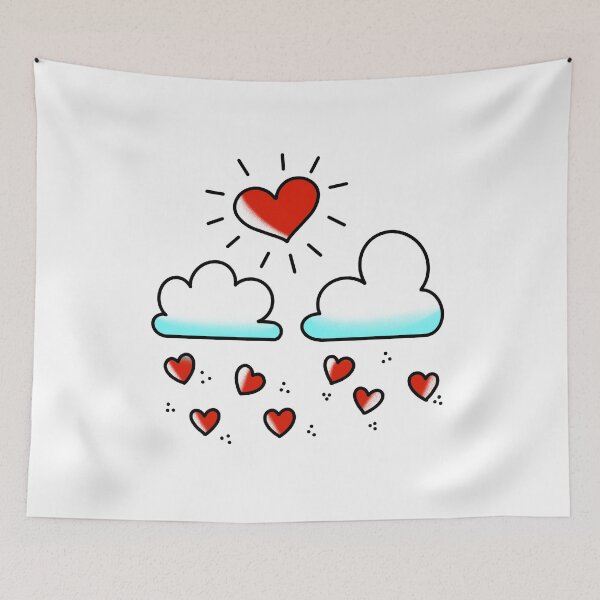 Item preview, hearts and clouds designed and sold by infracuortattoo.