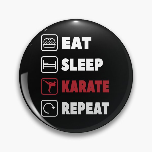 Item preview, Eat Sleep Karate Repeat Funny Japan Martial Arts designed and sold by Merchandiser099.