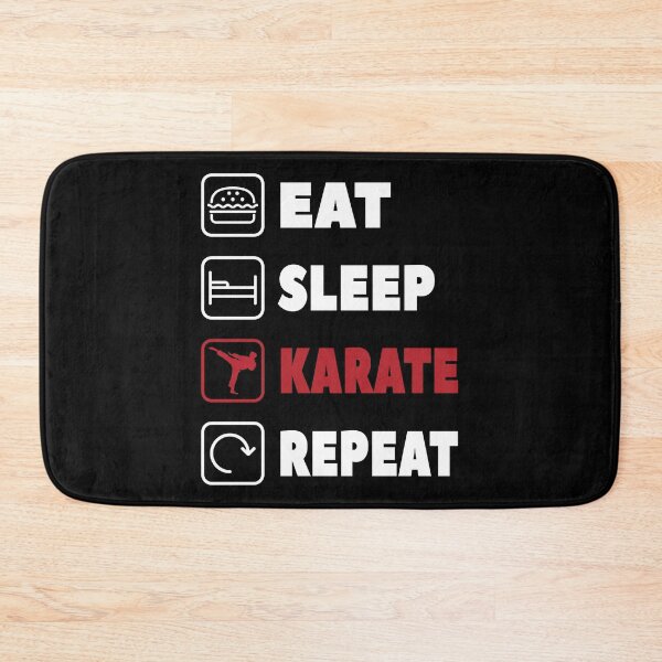 Item preview, Eat Sleep Karate Repeat Funny Japan Martial Arts designed and sold by Merchandiser099.