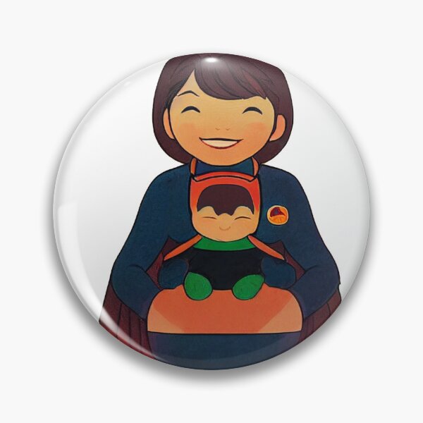 Item preview, Retro superhero mum with a baby designed and sold by theplanetlove.
