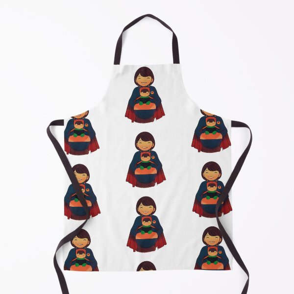 Item preview, Retro superhero mum with a baby designed and sold by theplanetlove.