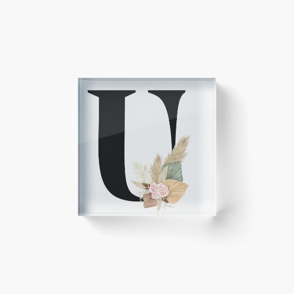 Item preview, letter u floral designed and sold by LU NA.