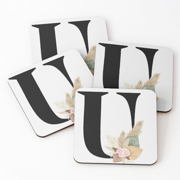 Item preview, letter u floral designed and sold by LU NA.