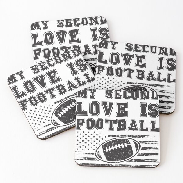 Item preview, MY SECOND LOVE IS FOOTBALL designed and sold by HomeCoquette.