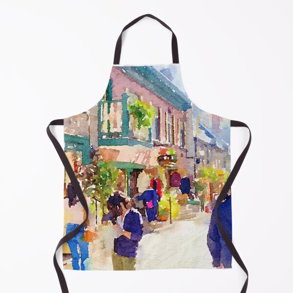 Item preview, Watercolor Quebec Rue du Petit Champlain designed and sold by TheArtCave.