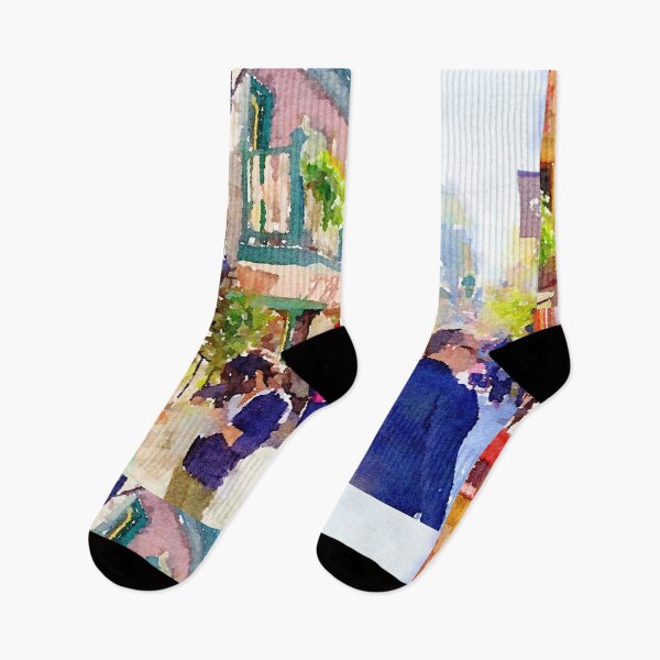 Item preview, Watercolor Quebec Rue du Petit Champlain designed and sold by TheArtCave.
