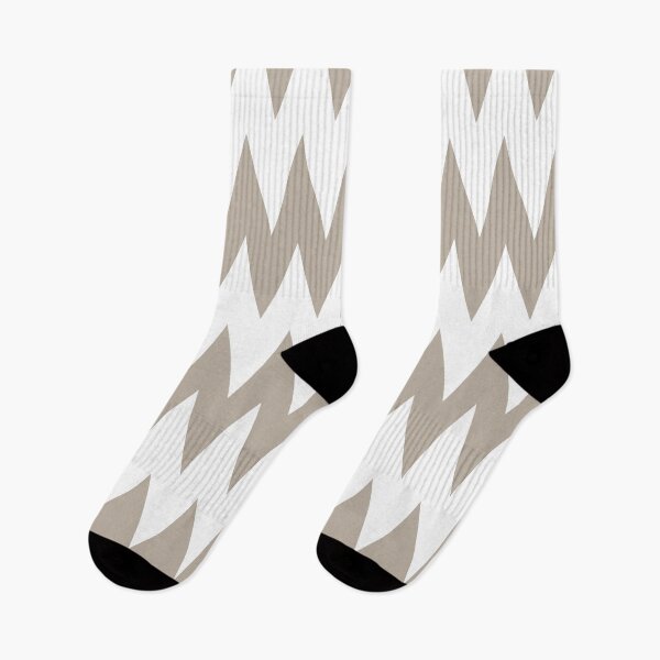 Item preview, Earthy Beige White Zigzag Rippled Horizontal Stripe Pattern Valspar 2023 COTY Ivory Brown 6006-1C designed and sold by ColorOfTheYears.