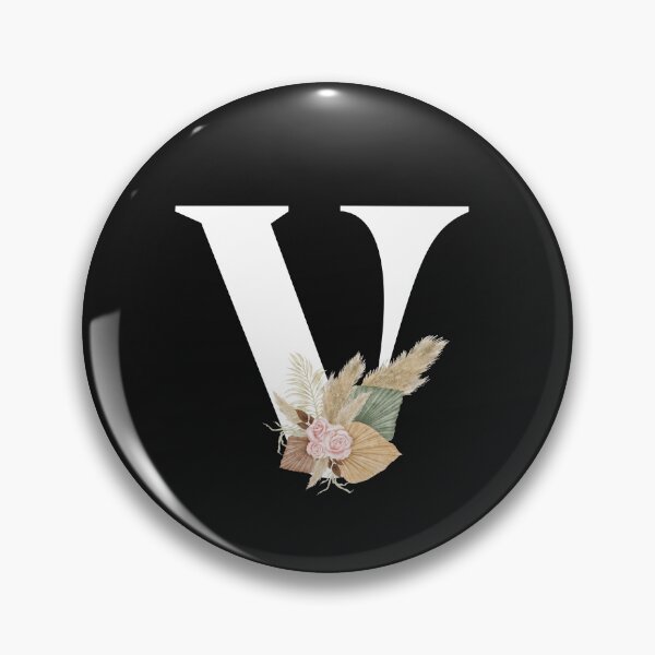 Item preview, letter v floral designed and sold by LU NA.