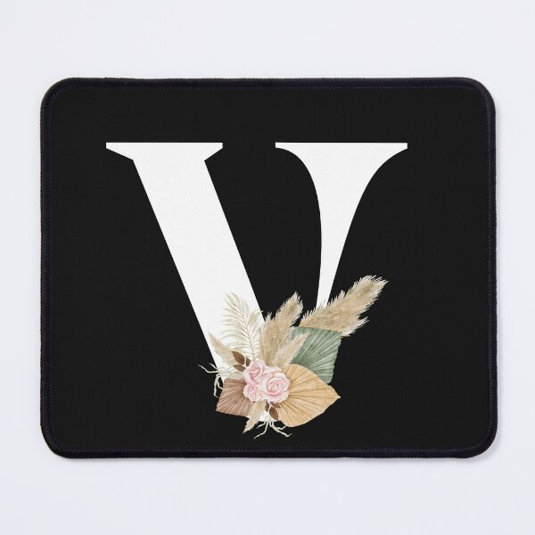 Item preview, letter v floral designed and sold by LU NA.