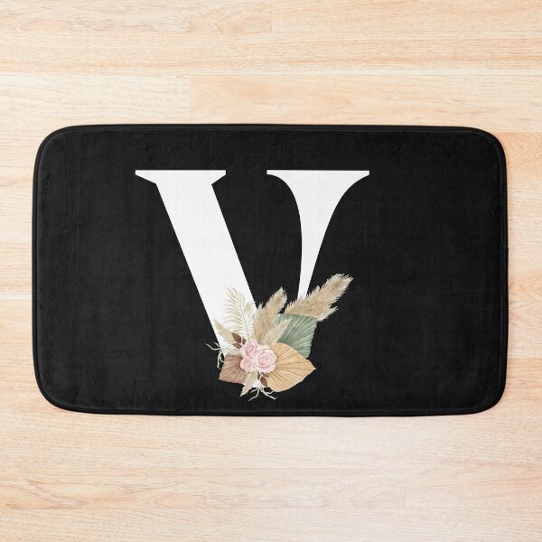 Item preview, letter v floral designed and sold by LU NA.