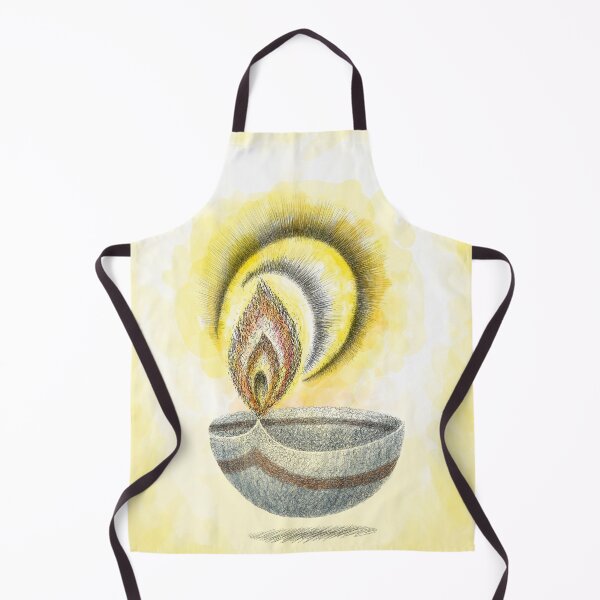 Item preview, Diwali Greeting Card Oil Lamp Digital Wacom Tablet Illustration designed and sold by Wiggly Lines.