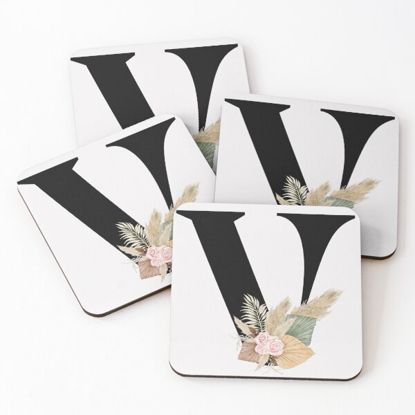 Item preview, letter v floral designed and sold by LU NA.