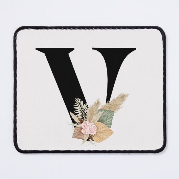 Item preview, letter v floral designed and sold by LU NA.