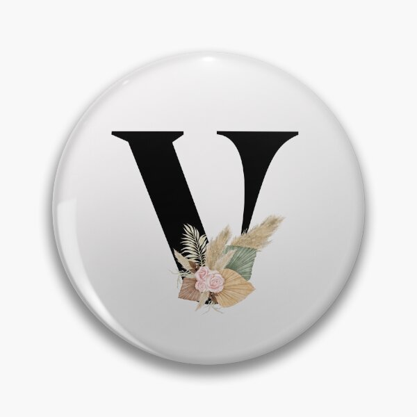 Item preview, letter v floral designed and sold by LU NA.