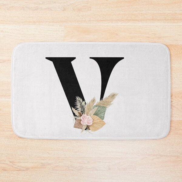 Item preview, letter v floral designed and sold by LU NA.