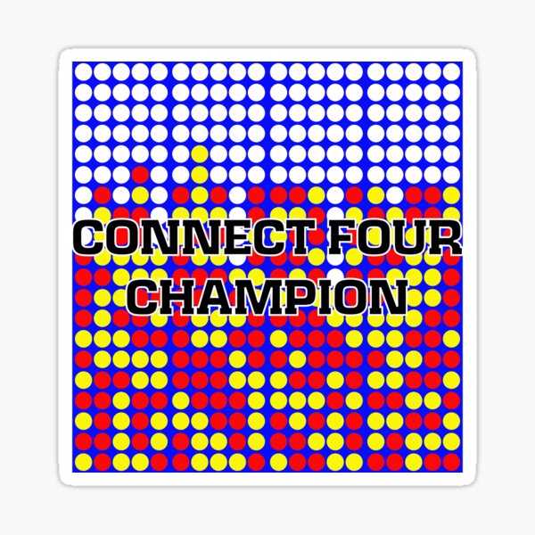 Item preview, connect four champion designed and sold by bumblethebee.