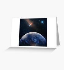 Planet Earth. THE UNIVERSE - Space | Time | Stars | Galaxies | Science | Planets | Past | Love | Design Greeting Card