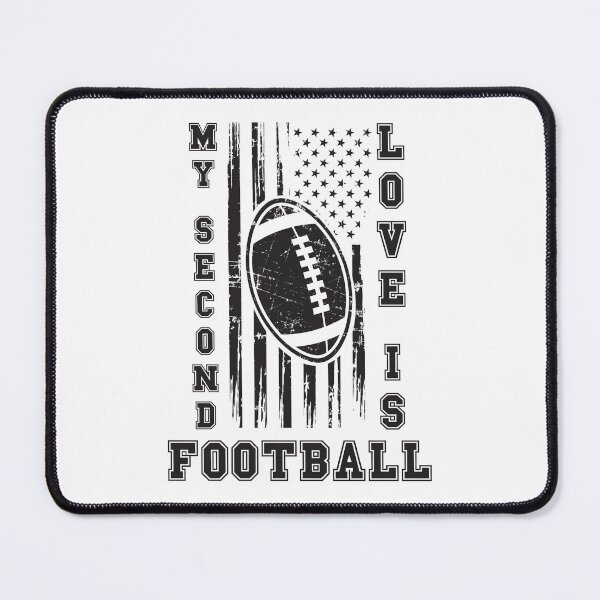 Item preview, MY SECOND LOVE IS FOOTBALL USA FLAG designed and sold by HomeCoquette.