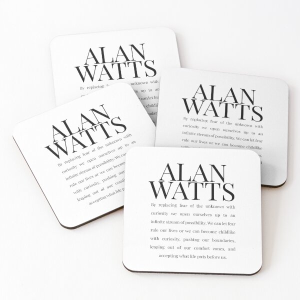 Item preview, By replacing fear of the unknown with curiosity we open ourselves up to an infinite stream of possibility. Alan Watts designed and sold by tiloimaina.