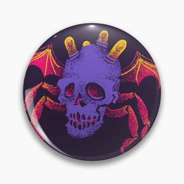 Artikelvorschau, Skull Bat Crab - biomechanical neon fun entworfen und verkauft von StayGoldShop.