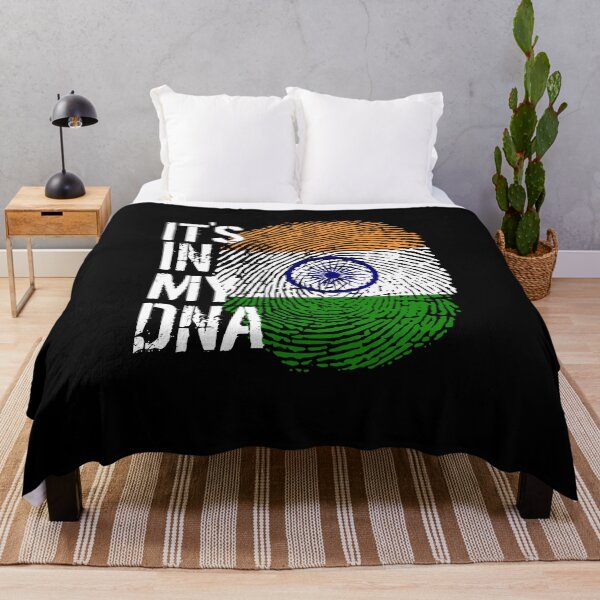Item preview, India Flag Fingerprint - It's in my DNA Indian designed and sold by PartyShirts1.