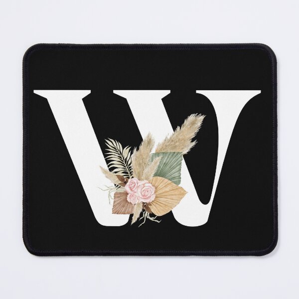 Item preview, letter w floral designed and sold by LU NA.