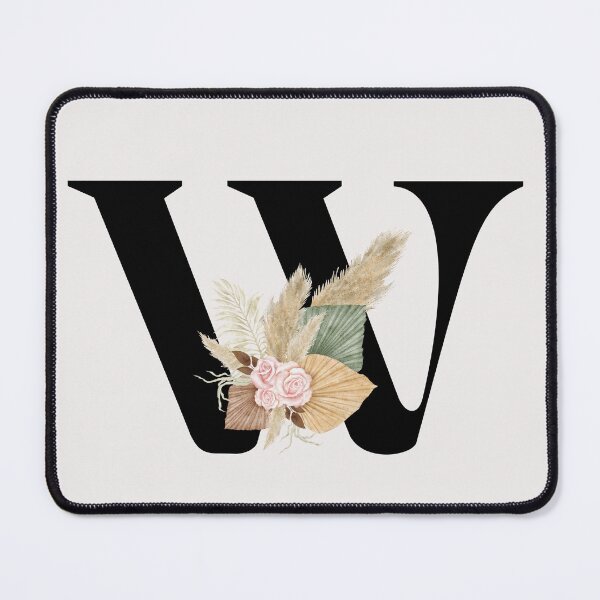 Item preview, letter w floral designed and sold by LU NA.