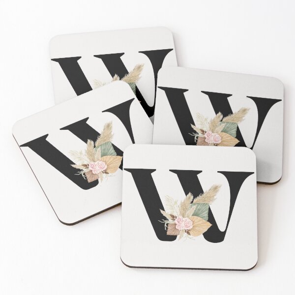 Item preview, letter w floral designed and sold by LU NA.