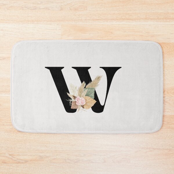 Item preview, letter w floral designed and sold by LU NA.