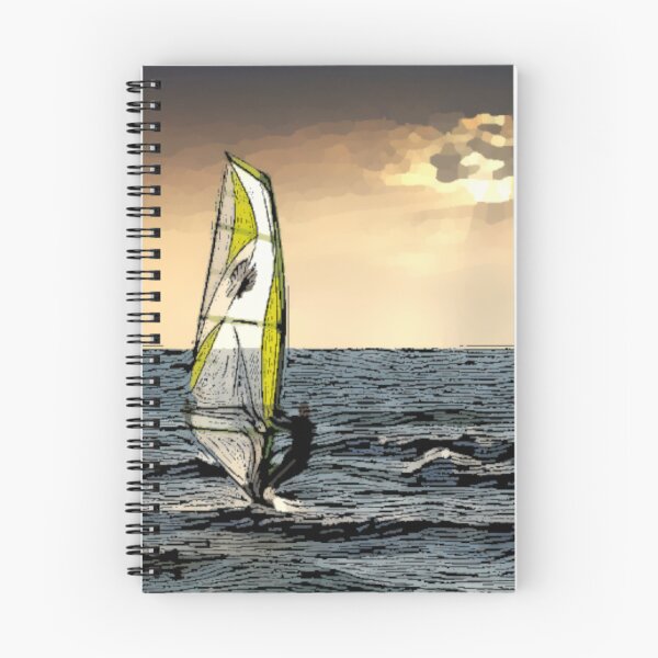 Item preview, Wind Surfing under Sunset designed and sold by OnigiriDoctor.